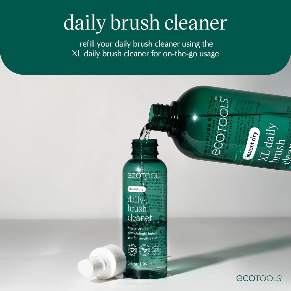 EcoTools XL Daily Brush Cleaner- vegan, fragrance free, quick dry, convenient - Picture 6 of 8